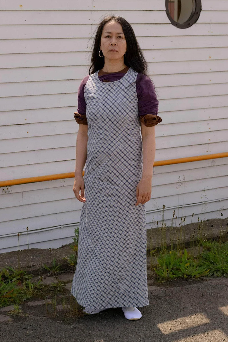 Larva Dress - Blue Check - Image 6